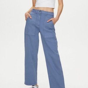 Aritzia Wilfred Free Modern Utility Pant Granite Blue Size 0